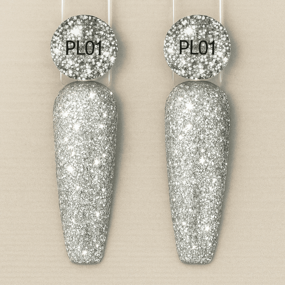 NC BeautyPro PLATINUM gellack – färgprov på UV/LED-härdande gel polish för salongsbruk