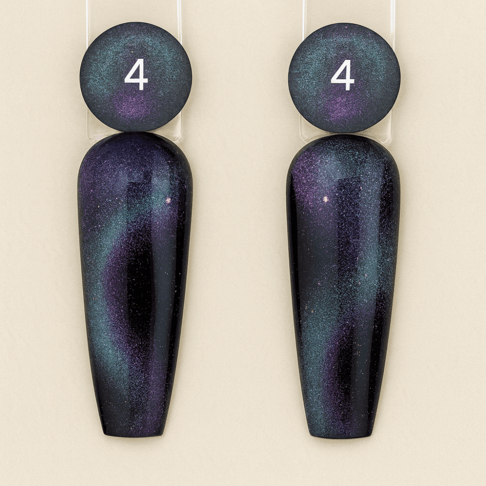 purple galaxy 5d cat eye gellack