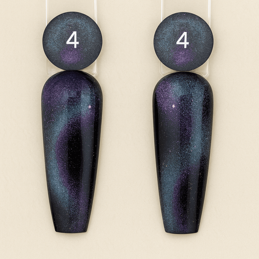 purple galaxy 5d cat eye gellack