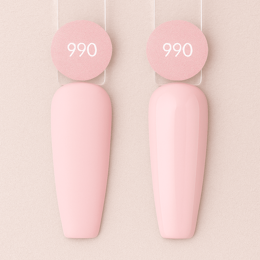 NC BeautyPro professionellt gellack – färgprov på UV/LED-härdande gel polish för salongsbruk