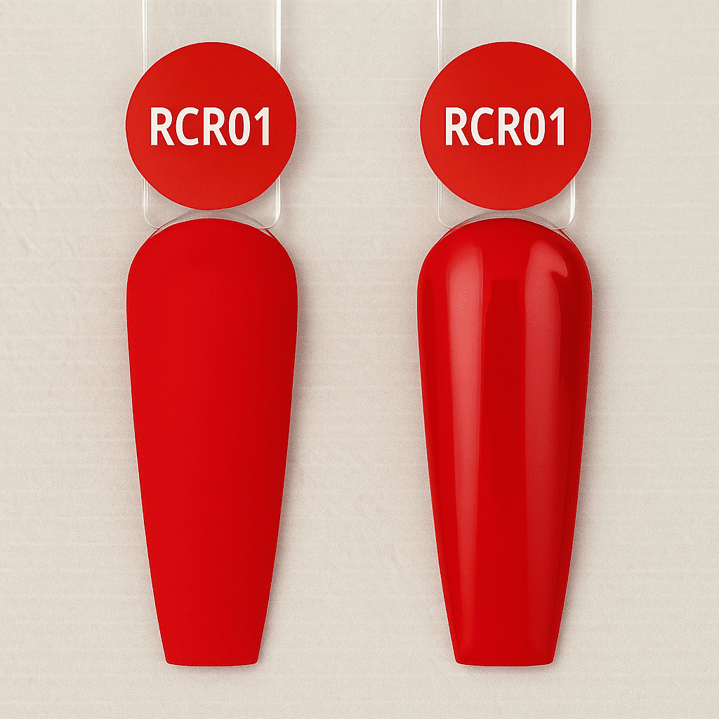 NC BeautyPro professionellt gellack – färgprov på UV/LED-härdande gel polish för salongsbruk