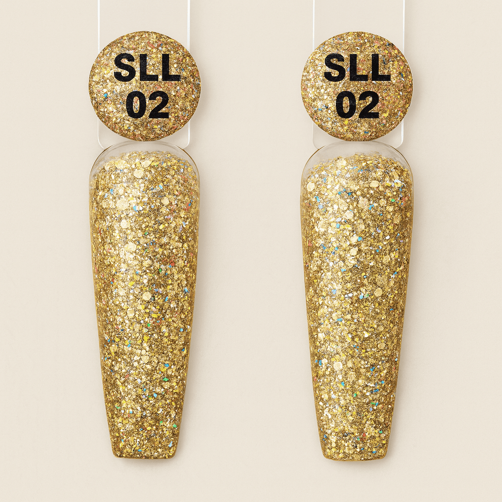 gold sparkle gelalck