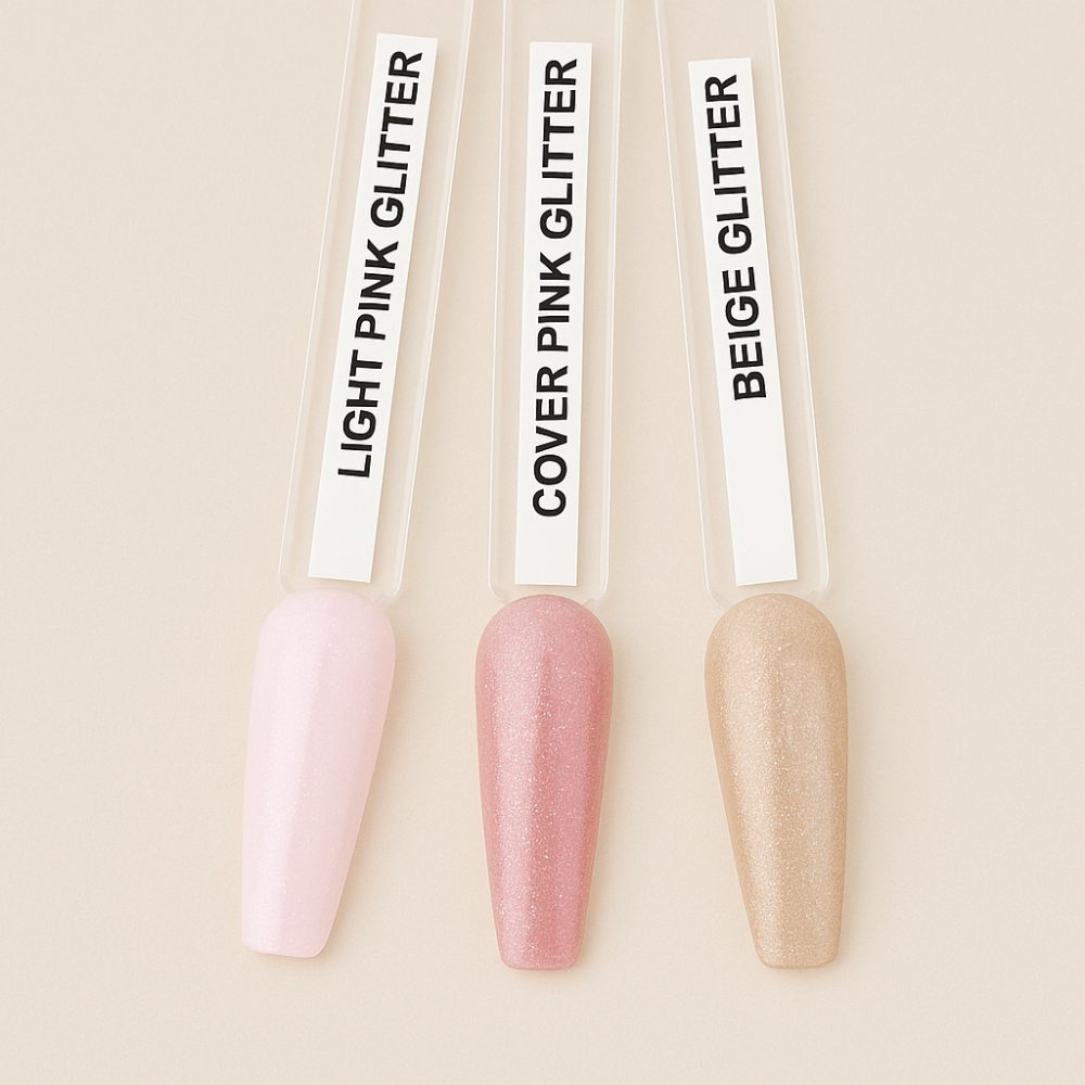 Akrylgel BEIGE GLITTER